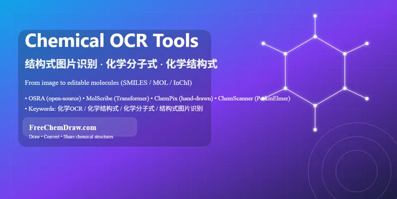 化学结构式OCR工具介绍:从图片识别到结构式重建